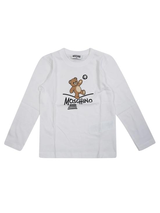 26FW [키즈] 모스키노 티셔츠 HZO00JLAA20 10101 BIANCO