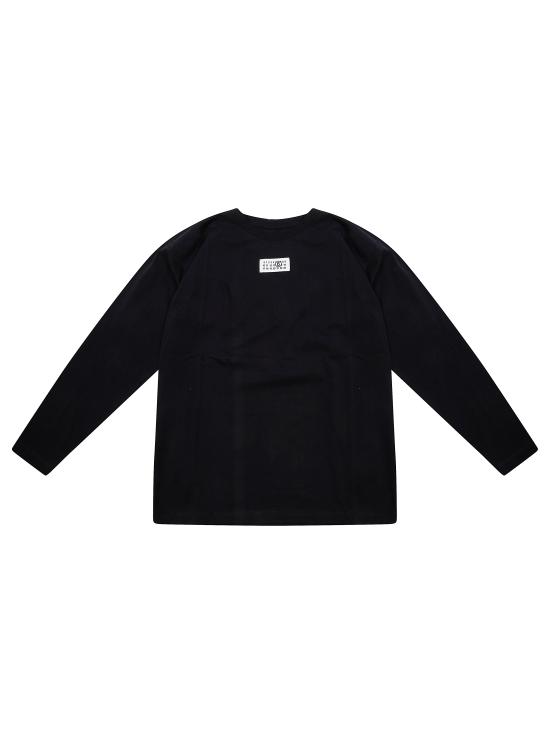 26FW [키즈] MM6 메종마르지엘라 티셔츠 M61164MM04I M6900 NERO