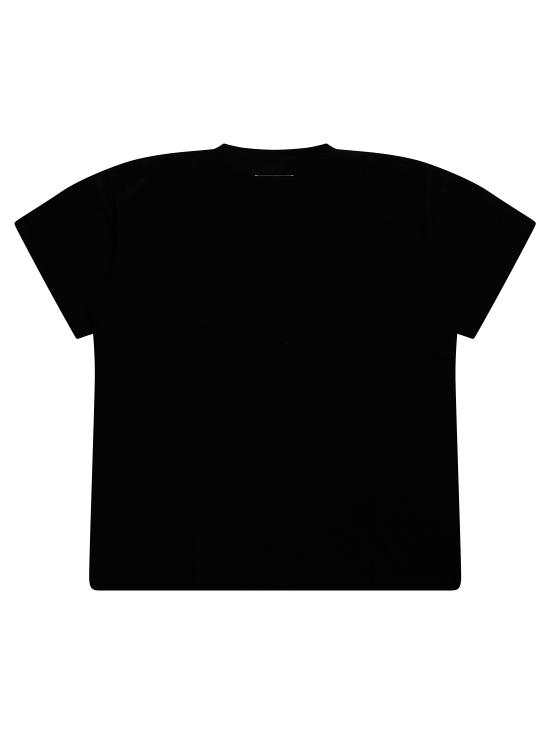 26FW [키즈] MM6 메종마르지엘라 티셔츠 M61117MM02Y M6900 NERO - MM6 MAISON MARGIELA
