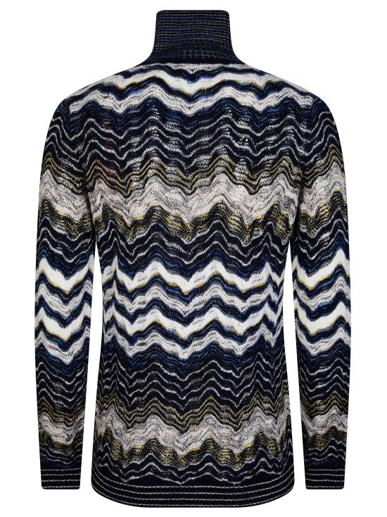 26FW 미소니 터틀넥 DS26WN0CBK01KL S72RK BLU - MISSONI