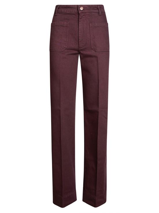 26FW 빅토리아 베컴 스트레이트 팬츠 1326DJE007252PR 9887 BORDEAUX