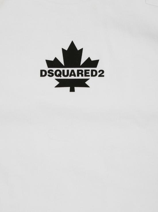 26FW [키즈] 디스퀘어드2 티셔츠 DQ3425D0AIN DQ100 BIANCO - DSQUARED2