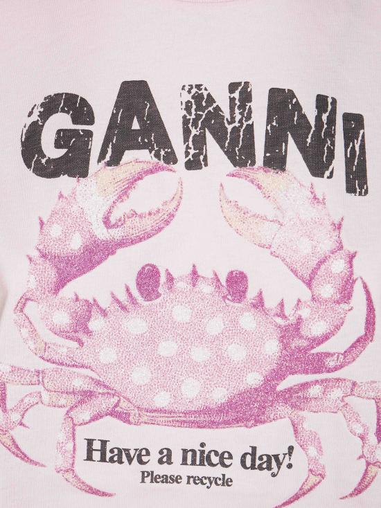 26FW 가니 반팔 티셔츠 A1050197 868 ROSA - GANNI