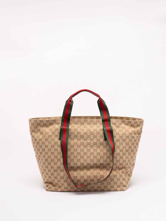 26FW 구찌 GG 미디엄 토트백 875929 FAFV9 9653 SAND DARK BROWN DOM - GUCCI