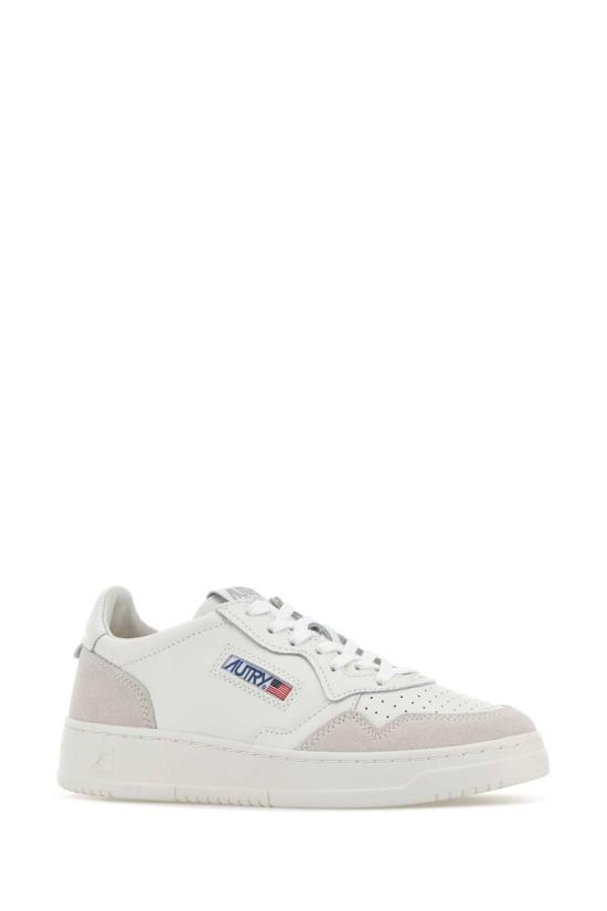 26FW 오트리 메달리스트 로우 레더 스니커즈 AULW LS30 White - AUTRY