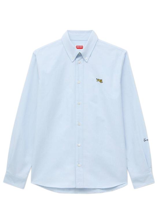 26FW 겐조 긴팔 셔츠 FG65CH4109LO 63 Azzurro