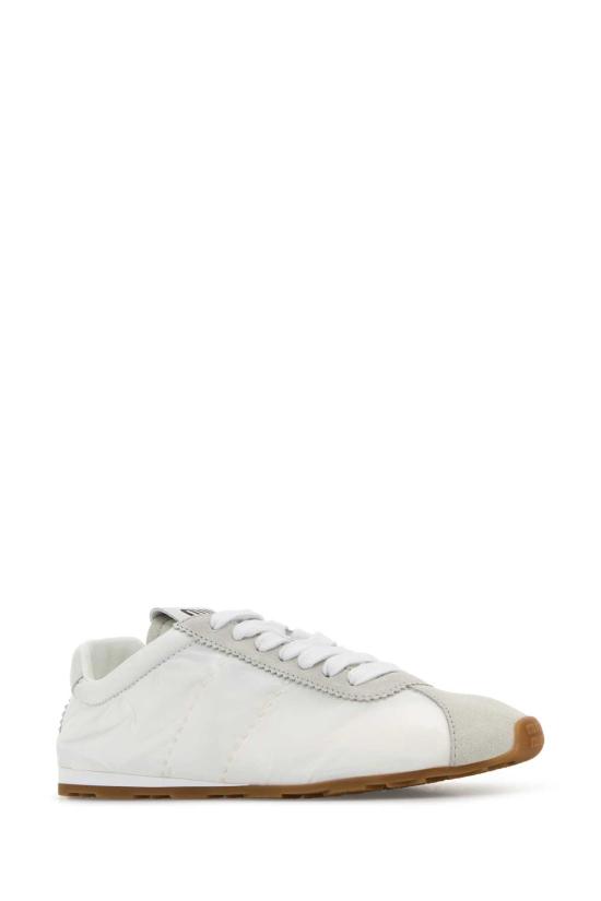 26FW 미우미우 플룸 블리치 스니커즈 5E114EFD005D7C F0009 White - MIU MIU