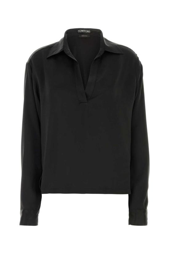 26FW 톰포드 폴로 티셔츠 TS2144FAX1720 NAA Black