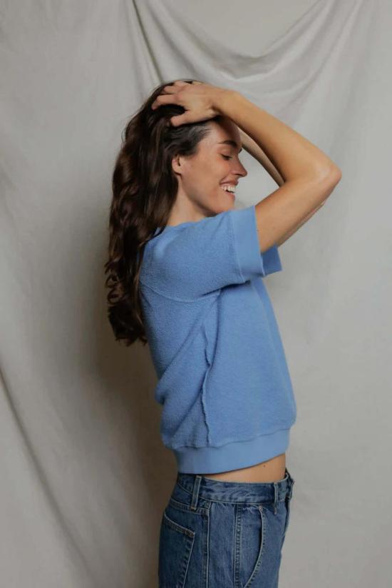  퍼펙트 화이트 티 스웨터 케네디 크루 반팔 스웨트셔츠 - PERFECT WHITE TEE