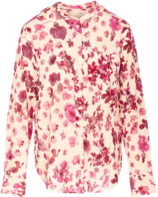 26SS 이자벨마랑 루삭 실크 로즈 프린트 블라우스 CH0293FCD1J11I40PK PINK - ISABEL MARANT