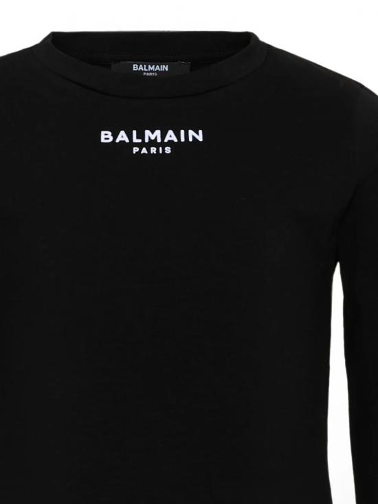 26FW [키즈] 발망 티셔츠 BZ8A70Z3277 930BC Nero - BALMAIN