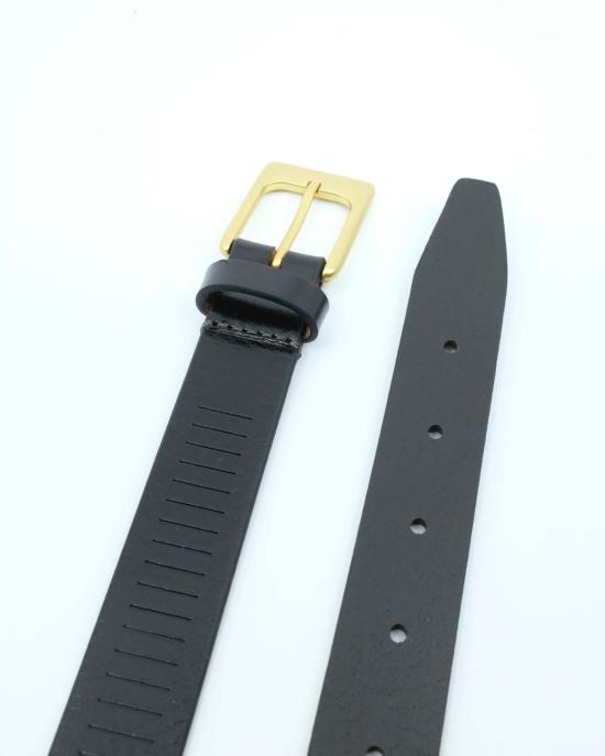  르메르 가죽 벨트 가죽 25mm 레일  다크 브라운 - LEMAIRE