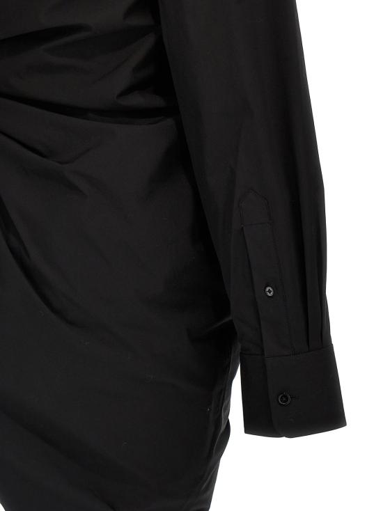  알렉산더 왕 미디 원피스 코튼 숏 드레스 블랙 - ALEXANDER WANG