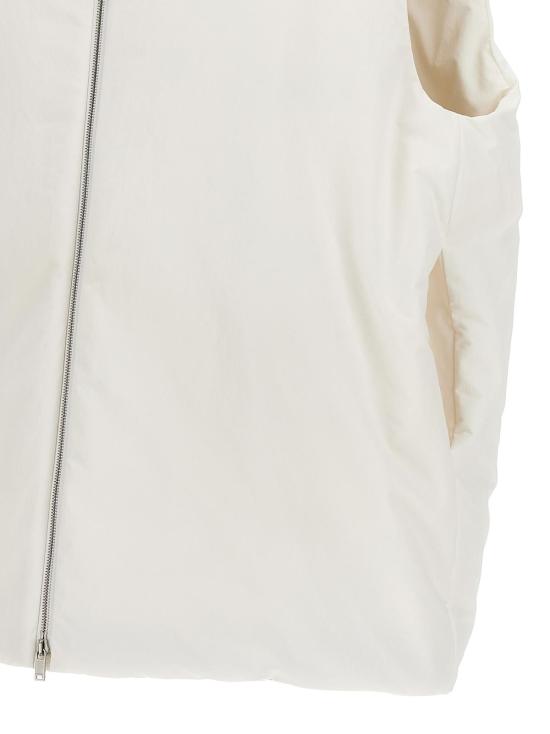  질샌더 베스트 질 샌더 민소매 후드 베스트 화이트 - JIL SANDER