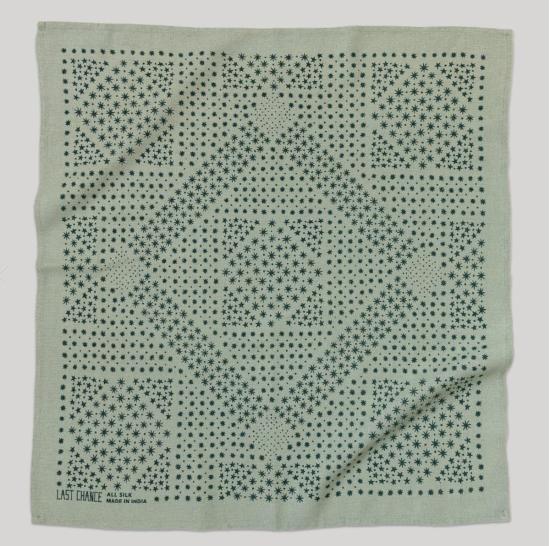  라스트 찬스 텍스타일스 머플러/스카프 라스트 찬스 텍스타일 염색 실크 반다나 - LAST CHANCE TEXTILES