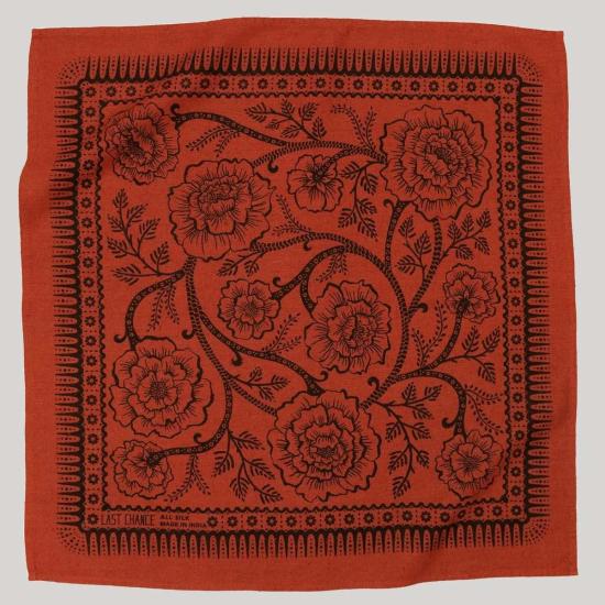  라스트 찬스 텍스타일스 머플러/스카프 라스트 찬스 텍스타일 염색 실크 반다나 - LAST CHANCE TEXTILES