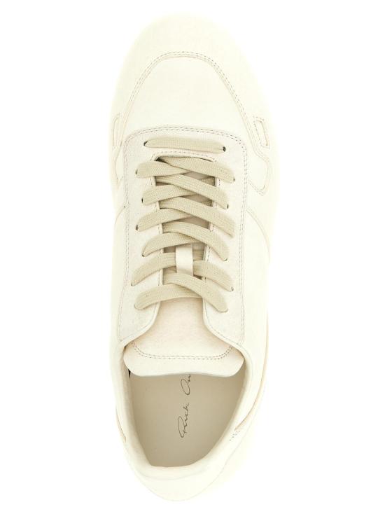  릭 오웬스 스니커즈 램 레더 로우탑  화이트 - RICK OWENS