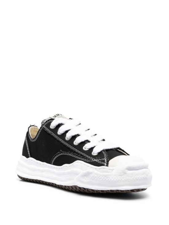 26FW 메종 미하라 야스히로 행크 OG 솔 캔버스 로우탑 A05FW702 BLACK - MAISON MIHARA YASUHIRO