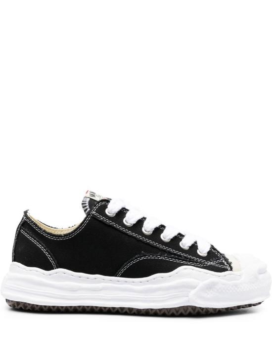 26FW 메종 미하라 야스히로 행크 OG 솔 캔버스 로우탑 A05FW702 BLACK