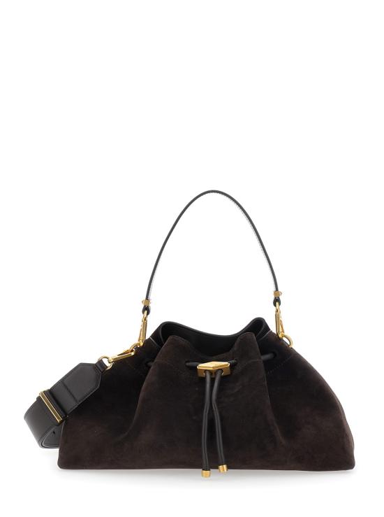 26FW 지미추 숄더백 BONBONBCKTEWSUECOFFEEGOLD Brown