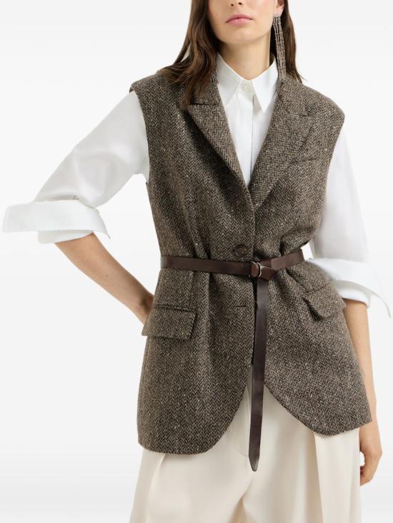 26FW 브루넬로 쿠치넬리 터틀넥 MG5667253 C004 BROWN - BRUNELLO CUCINELLI