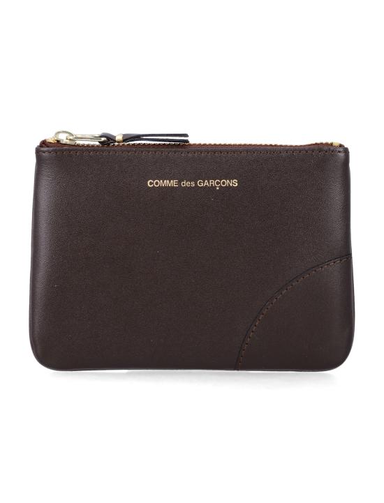 26FW 꼼데가르송 클래식 레더 라인 파우치 SA8100 801 Marrone