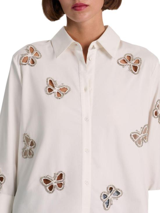 26FW 앨리스 앤 올리비아 블라우스 CC606E15031T267 WHITE - ALICE & OLIVIA