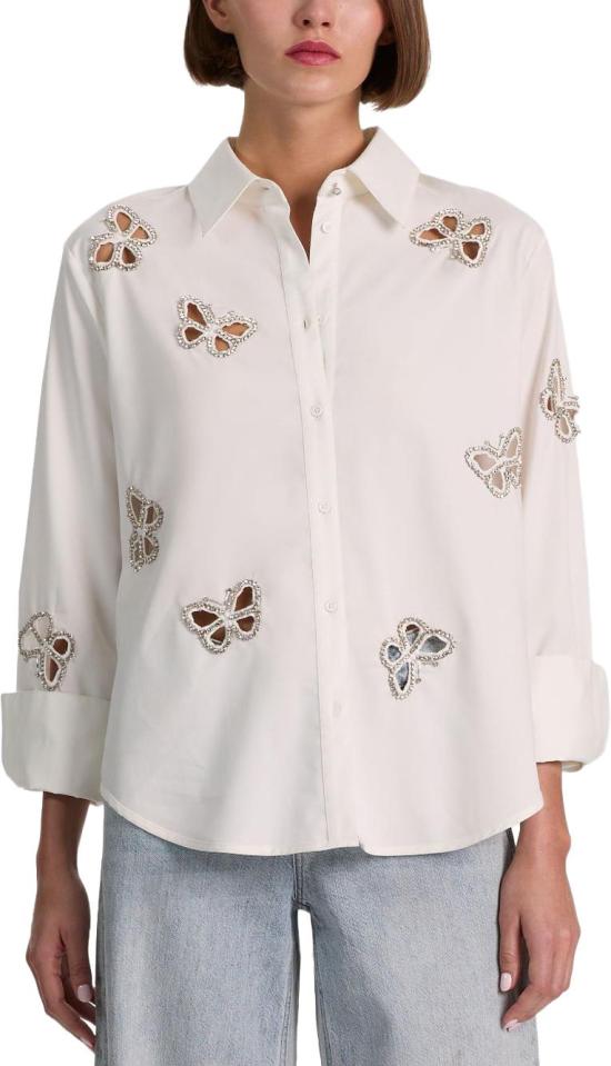 26FW 앨리스 앤 올리비아 블라우스 CC606E15031T267 WHITE - ALICE & OLIVIA