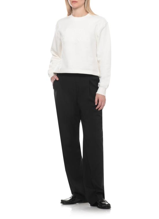 26FW 카사블랑카 긴팔 티셔츠 WPF26JTP52701COTTON CASHMERE BLEND White - CASABLANCA