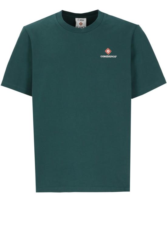 26FW 카사블랑카 반팔 티셔츠 MPF26JTS00112GREEN JERSEY