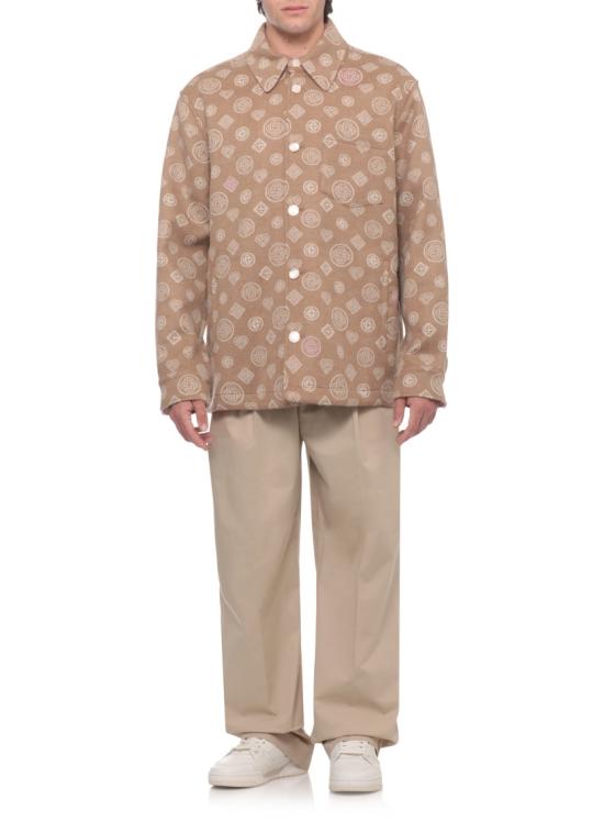 26FW 카사블랑카 자켓 MPF26JK43401MONOGRAM WOOL Neutrals - CASABLANCA