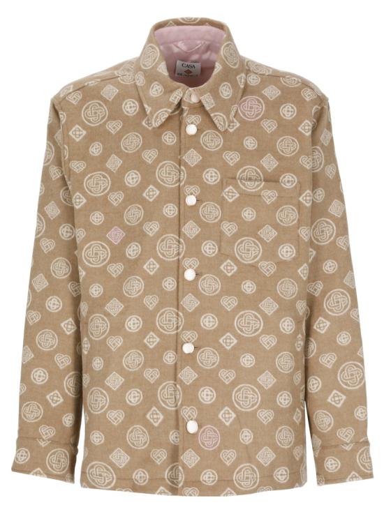 26FW 카사블랑카 자켓 MPF26JK43401MONOGRAM WOOL Neutrals