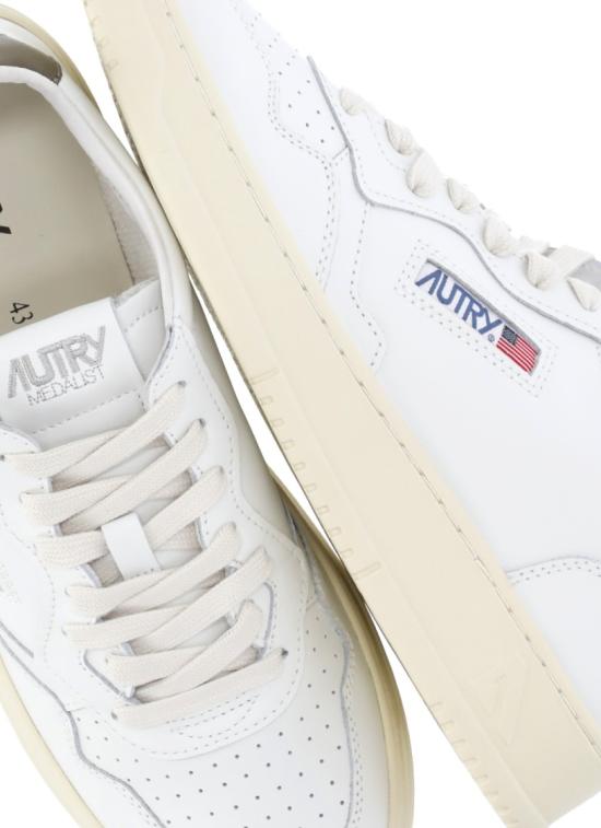 26FW 오트리 메달리스트 로우 스니커즈 AULMLL28WHT CHOCO White - AUTRY