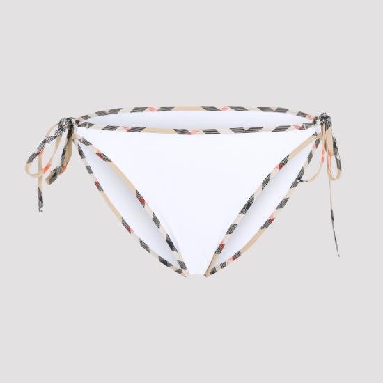 26SS 버버리 체크 트림 비키니 브리프 8118811 A1464 WHITE