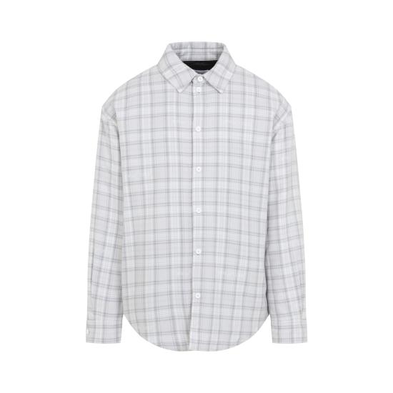 26FW 오프화이트 긴팔 셔츠 44MES01FF26F001050 LIGHT GRAY - OFF WHITE
