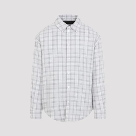 26FW 오프화이트 긴팔 셔츠 44MES01FF26F001050 LIGHT GRAY - OFF WHITE
