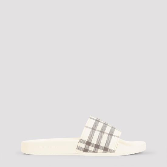 26FW 버버리 체크 슬라이드 8119283 B2529 LIGHT BEIGE CHECK