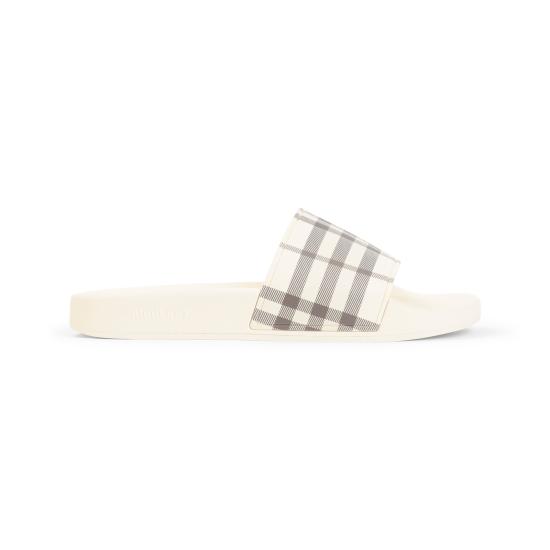 26FW 버버리 체크 슬라이드 8119283 B2529 LIGHT BEIGE CHECK - BURBERRY
