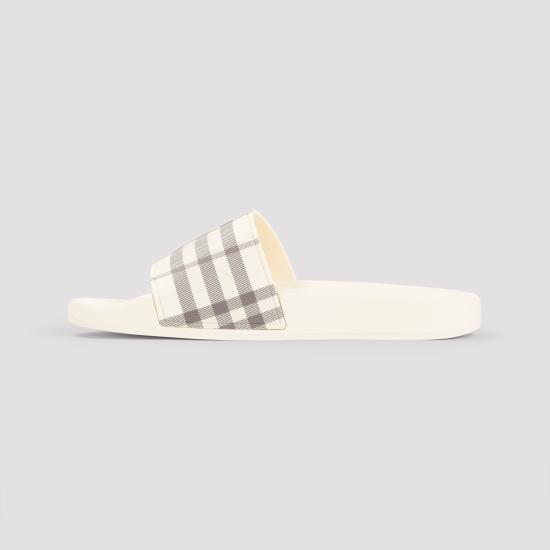 26FW 버버리 체크 슬라이드 8119283 B2529 LIGHT BEIGE CHECK - BURBERRY