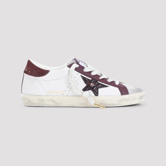 26FW 골든구스 스니커즈 GWF01002 F008761 15993 BUTTER BEIGE BURGUNDY - GOLDEN GOOSE