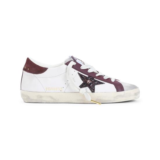 26FW 골든구스 스니커즈 GWF01002 F008761 15993 BUTTER BEIGE BURGUNDY - GOLDEN GOOSE