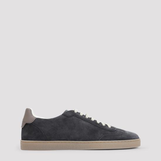 26FW 브루넬로 쿠치넬리 스웨이드 스니커즈 MZUMGLJ336 CLV06 PEPPER BISON