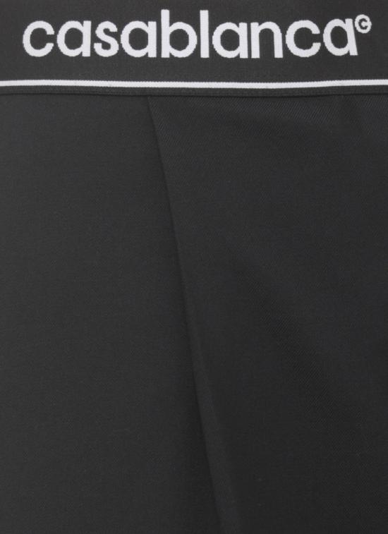 26FW 카사블랑카 스트레이트 팬츠 WPF26TR44802WOOL Black - CASABLANCA