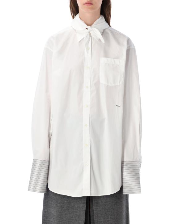 26FW 프라다 셔츠 P470JR6283 F0009 Bianco