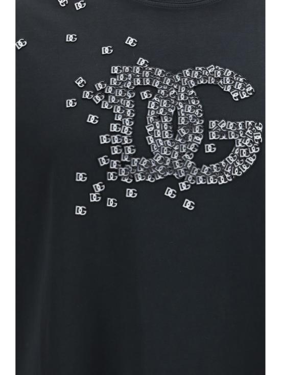 26FW 돌체앤가바나 반팔 티셔츠 G8PN9TG7P9Z N0000 BLACK - DOLCE & GABBANA