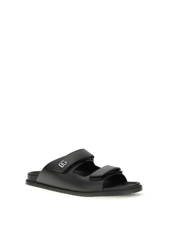 26FW 돌체앤가바나 뮬/슬리퍼 A80522A9Q67 80999 BLACK - DOLCE & GABBANA