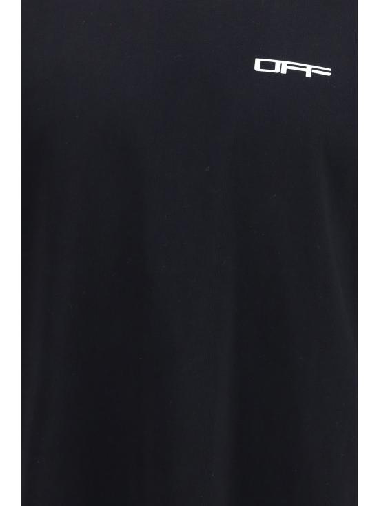 26FW 오프화이트 반팔 티셔츠 OMAA120F26JER00800 001 BLACK - OFF WHITE