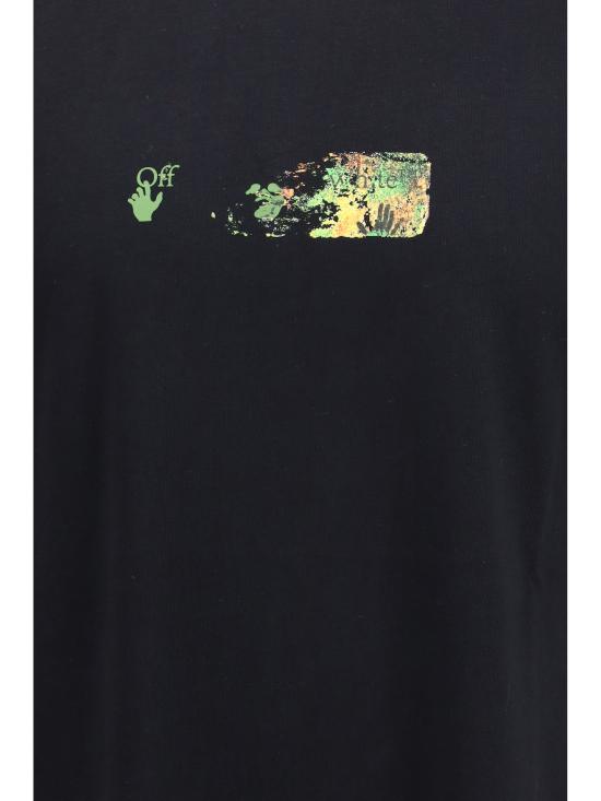 26FW 오프화이트 반팔 티셔츠 OMAA120F26JER00D00 001 BLACK - OFF WHITE