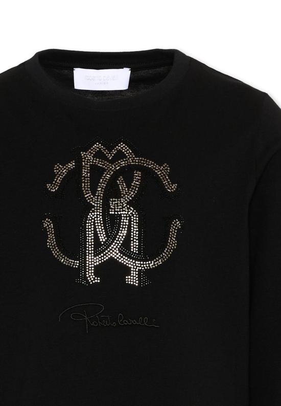 26FW [키즈] 로베르토 카발리 티셔츠 CGA26112TS BLACK - ROBERTO CAVALLI