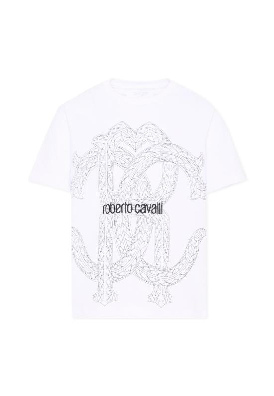 26FW [키즈] 로베르토 카발리 티셔츠 CBA26065TS WHITE